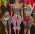 New Trendy Women' Outfits Leopard Crop Top and Lace Shorts 2 Piece Set Sexy Vintage Two Pieces Set Y2K Summer 2026 Women Clothes