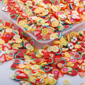 New 3D Fruit 3D Polymer Clay Slices Plastic DIY Nail Art Slime Supplies & charms