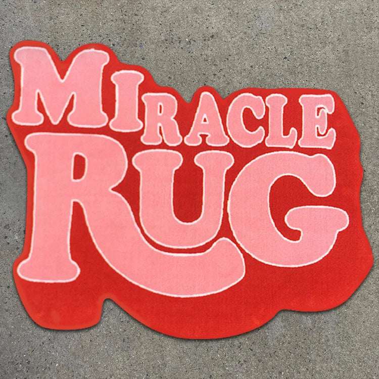 Unique Shape Tufting Rug Custom Area Letter Rug Handmade Living Room Colourful Rugs Carpet Logo