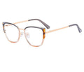 2023 New Fashion Women Spectacle Frame Metal TR90 Cat Eyeglasses Blue Light Blocking Glasses Myopia Optical Frame for Computer