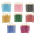 Lint Free Crystal Lip Gloss Applicator Stick Wands Glitter Wholesale Disposable Flocking Cotton Lip Brush
