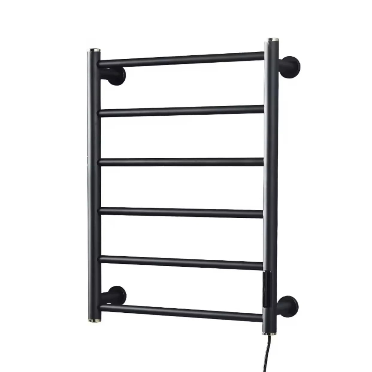FEIDU Modern Wall-mounted 304 Stainless Steel 6-Bar Heated Towel Rack Electric Digital Display 3-Year Warranty 220V Home Hotel