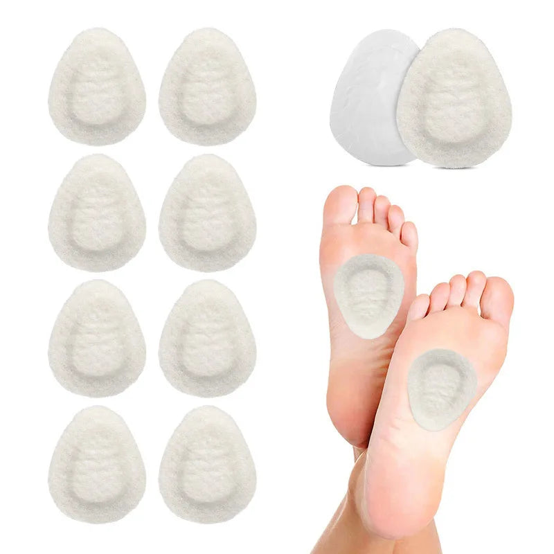 Melenlt Felt Forefoot Pad for High Heels Wear Resistant Self Adhesive Half Size Insole Shoe Cushion