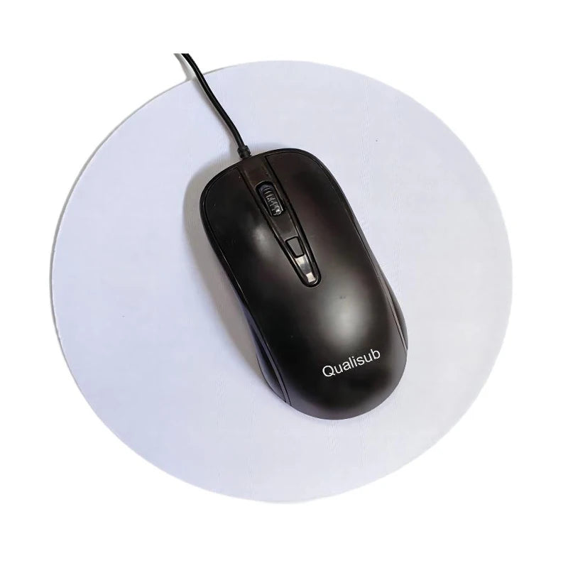 Qualisub Neoprene 8inch Round Sublimation Blanks Mouse Pad Sublimation Mouse Mat