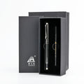 0.2 New Customized Black Metal Pen Luxury Business Ballpoint Pen Set with Custom logo on Top Premium Quality for Gift Set