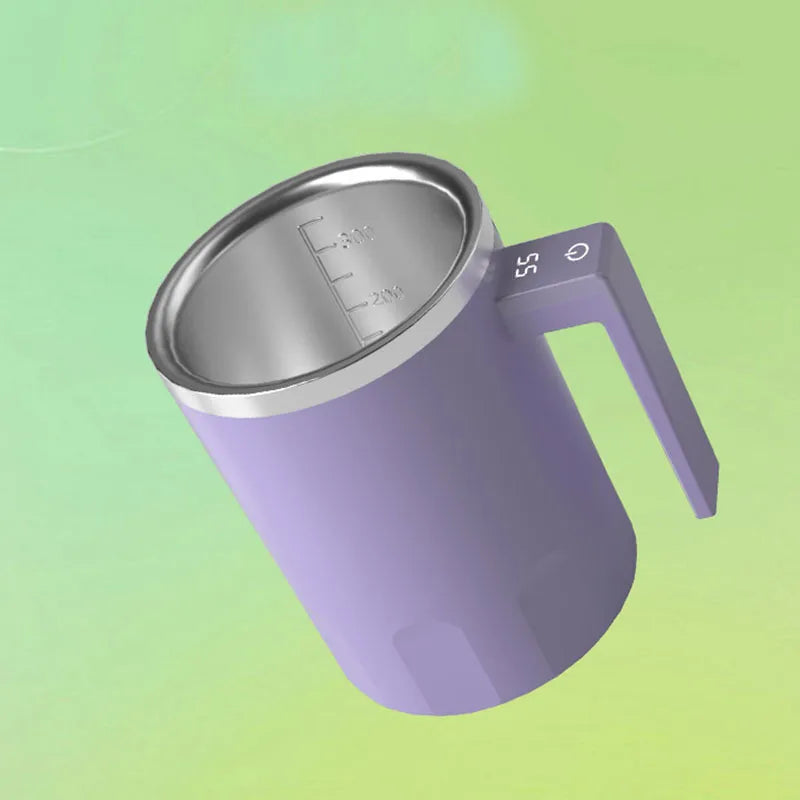 Electric Rechargeable Protein Shaker Mixing Cup Automatic Self Stirring Stainless Steel Water Bottle Coffee Mug Leak Proof 350ml