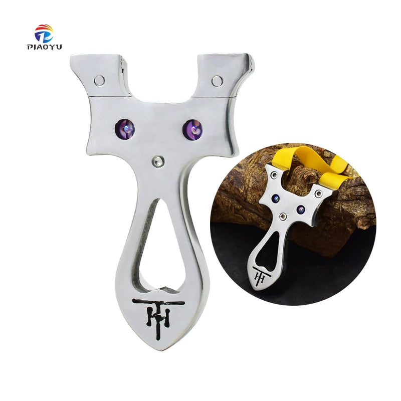 Powerful Slingshot Hunting Shooting Steel Slingshots with Rubber Band Outdoor Sports Accessories