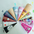 Wholesale Custom Aluminum Foil Coated Kraft Paper Disposable Sweet Waffle Ice Cream Cone Covers Waterproof Feature Free Sample
