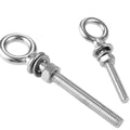 Stainless Steel M6 M8 M10 Long Shoulder Lifting Eye Bolt With Nut for Wire Rope Lifting Hook Bolt