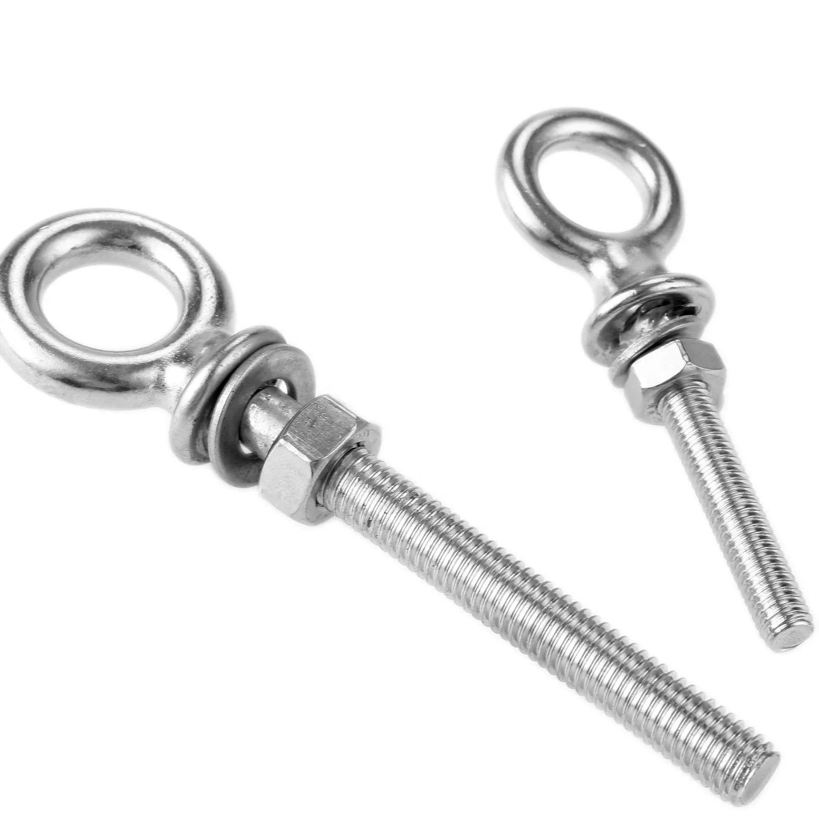 Stainless Steel M6 M8 M10 Long Shoulder Lifting Eye Bolt With Nut for Wire Rope Lifting Hook Bolt