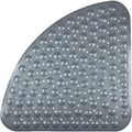Corner Triangle Sector Non-Slip Shower Mat Machine Washable with Suction Cups Safe Durable Bath Mat for Bathroom Toilet Floors MegaBDM