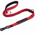 Luxury Personalized Multifunctional Dog Rope Lead Durable Reflective Nylon Bungee Dog Leash with Car Seat Belt Safety Buckle