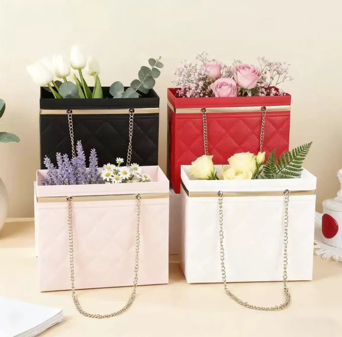 The Most Popular Good-looking Handle Box Flower Box Paper Bag Box for Flower Gift Packaging.