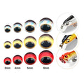 Blank Lure Eyes Sticker 3mm-12mm Resin 3D Jig Stickers Dumbbell Eyes for DIY Fishing Tackle