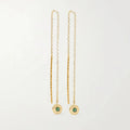 LOZRUNVE 925 Sterling Silver Hammered Slim Chain Elegant Thread Earring Findings Women