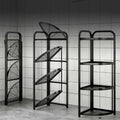 Metal 5-Layer Corner Shelf Organizer for Bathroom and Kitchen Storage