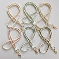 Wholesale New Badge Necklace Polymer Clay Natural Wood Beads Teacher Lanyard Keychain