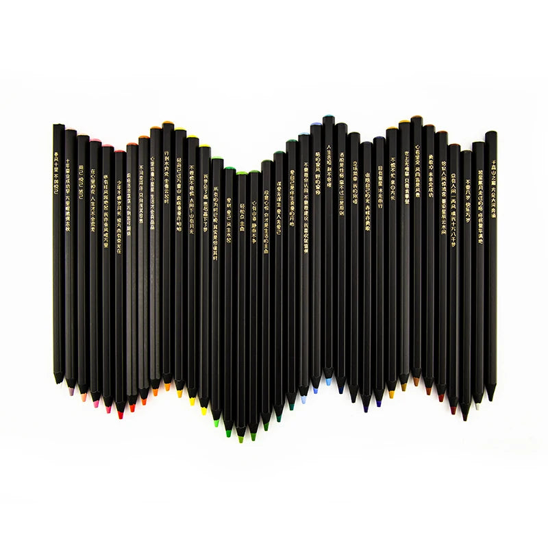 Customized Bulk Leadur 36 Color Basswood Hexagonal Colored Pencil Set with Metal Box Drawing Hard Lead