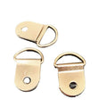 Large Semicircle Heavy-Duty Steel Canvas Hangers with D Rings and Screws Single-Hole Picture Hangers Plain Finish