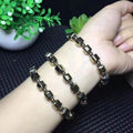 Natural Stones Quartz Healing Crystal Pyrite Yoga Bracelet for Men Women Bangles