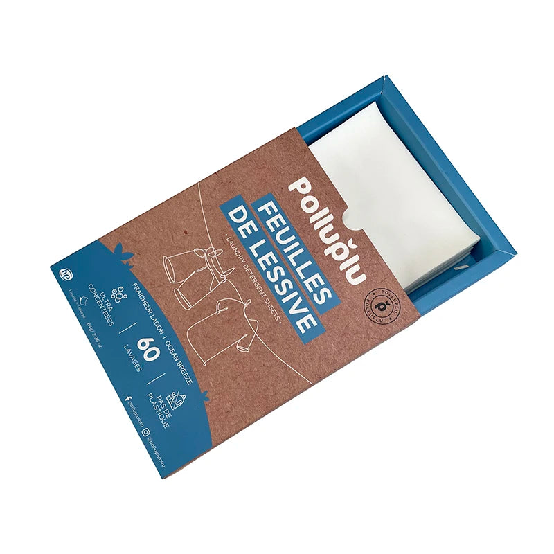 Custom Formula Disposable Eco-Friendly Plastic-Free Solid Powder Fresh Linen Laundry Detergent Sheet with Deep Stain Removal