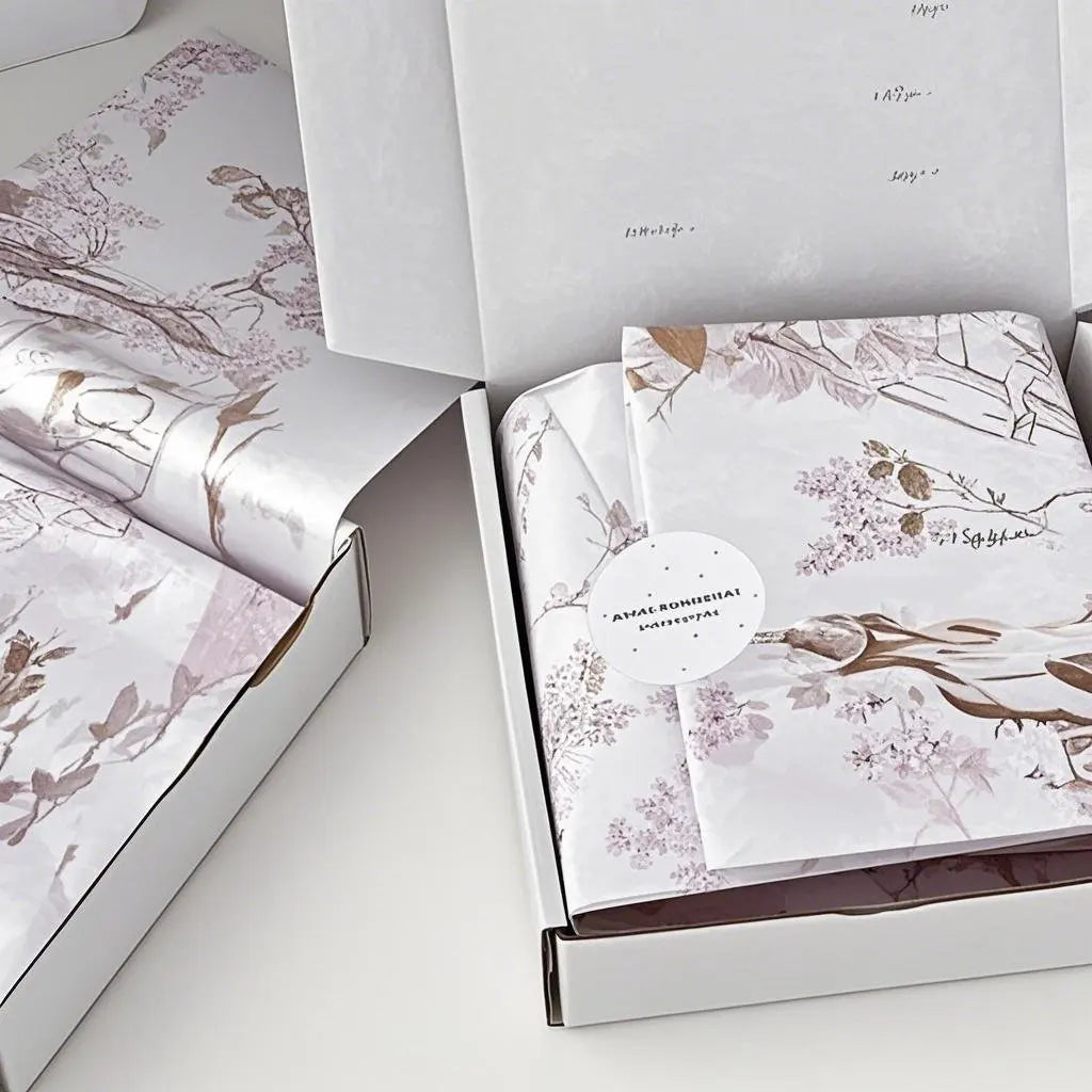 Custom Logo Tissue Paper  Foil Tissue Paper for Shiny Fashion Wrapping