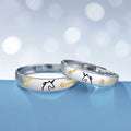 Latest Design Jewelry Unicorn Couple Rings Wedding Finger Simple Rings Birthday Gift Star Planet Adjustable Gemstone Ring