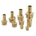 6 8 10 12 14mm Hose Barb Connector Hose Water Pipe Fittings Tail Thread Brass Hexagon Male Casting 3 Years 3/8 Barb 1/2 Female