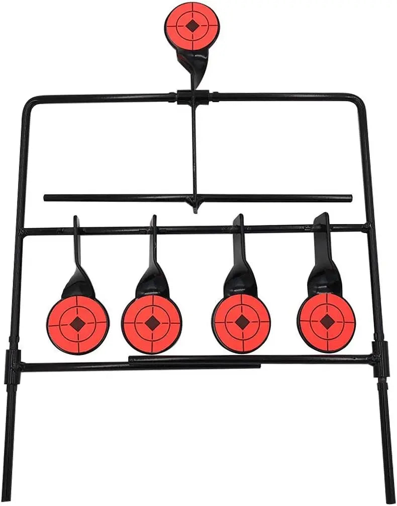 Guide Gear Steel Auto Reset Targets 6+1 Target with Portable Design Spots for Outdoor Range