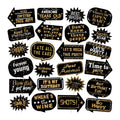 Nicro New Arrival DIY 24pcs Graduation Birthday Party Supplies Prom Decorations Boys Girls Bachelorette Paper Photo Booth Props