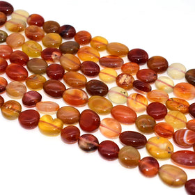 Wholesale 6*8/8*10mm Natural Carnelian Loose Gemstone Beads Red Colour for DIY Jewelry