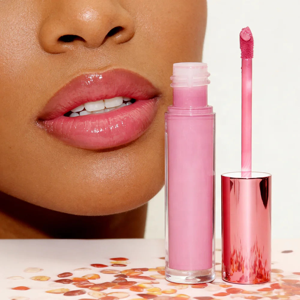 Own Brand Vegan Mineral Makeup Cute Rose Gold Tube Matte Liquid Lipstick Stick in 15 Colors 5g Net Weight with OEM Packaging