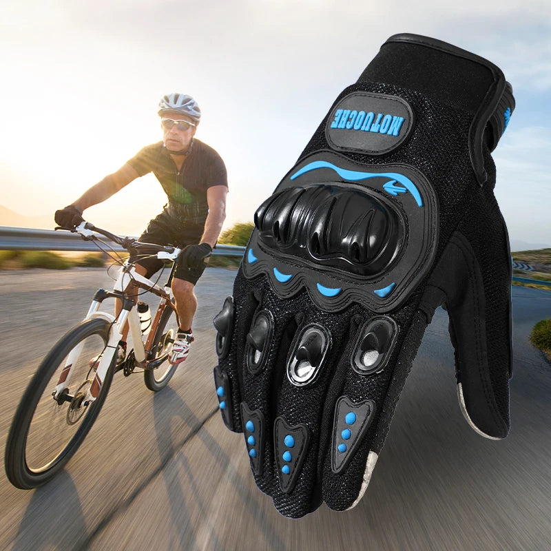 Fashion Touch BMX Cycling MTB Shockproof Hard Knuckle Racing Motorcycle Gloves