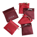 DIGU Promotional Custom Logo Fashion Mini Jewelry Cloth Pouch Bags Earring Necklace Bracelet Jewelry Packaging Bag