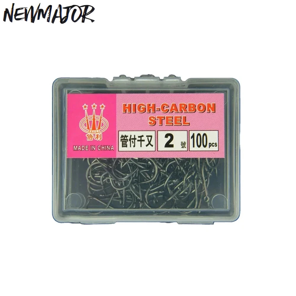 NEWMAJOR 1#-15# Fishing Hook I Was Just Fishing and Sea Fishing High Carbon Steel Fishhook for Sea Bream and Black Snapper