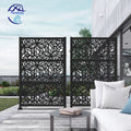 Modern Decorative Privacy Easy to Install Aluminium Vertical Laser Cut Metal Fence