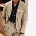 Single-breasted Luxury Suits for Men Lapel Full Casual Men's Suit Blazers Customizable Elegant Social Modern Fashion Blazer Pant