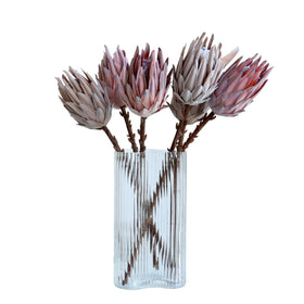 M394 Wholesale Floral Rustic Wedding Protea Fabric Artificial Flowers Silk Flowers Protea Real Touch Artifical Protea Flower