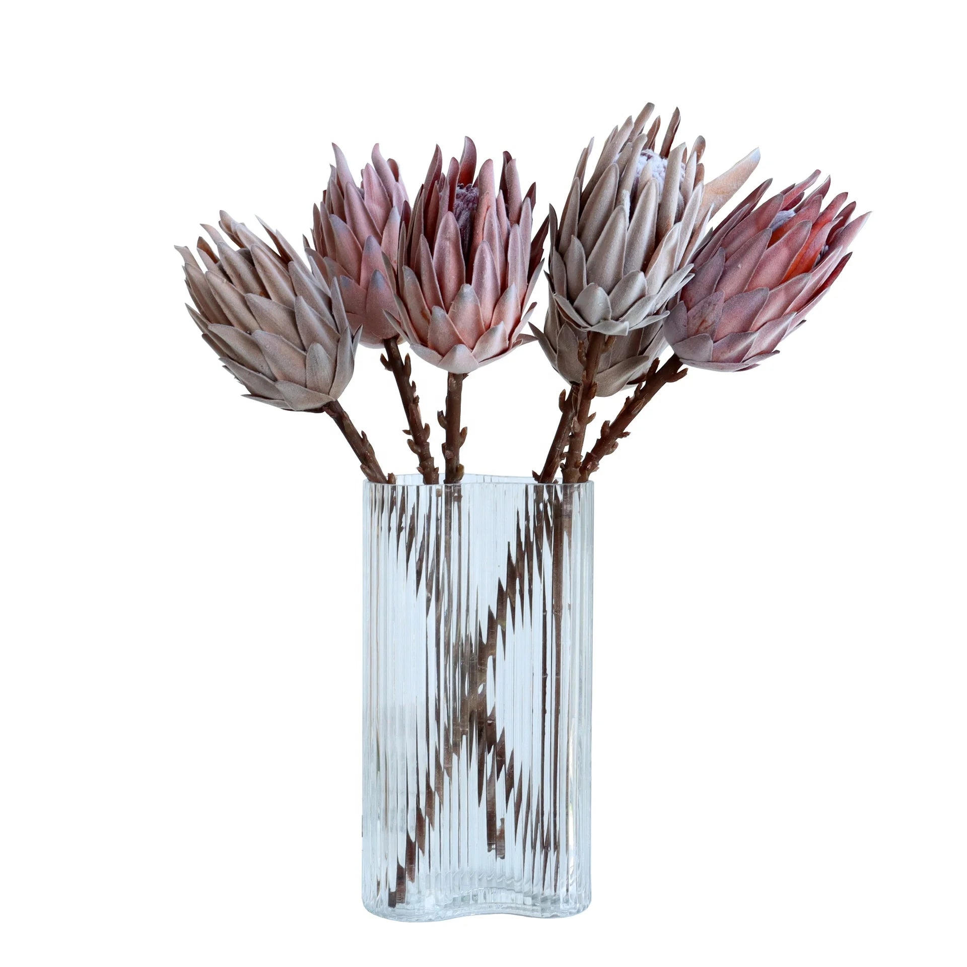 M394 Wholesale Floral Rustic Wedding Protea Fabric Artificial Flowers Silk Flowers Protea Real Touch Artifical Protea Flower
