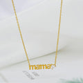 Popular MAMA Necklace Delicate Stainless Steel Zircon Necklace Jewelry Mother's Day Gift for Her