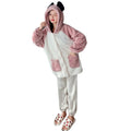 Fashion Ladies Winter Flannel Pajamas Sets Sleepwear  Long Sleeve Malaysia Australian Clothes Wholesale Custom Pajamas