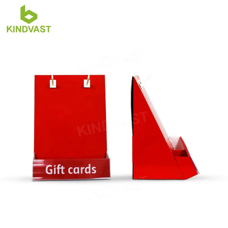 Custom Retail Cardboard Gift Card Counter Top Display Store Counter Display