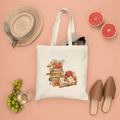 Floral Watercolor Book Tote Canvas Such Artistry Nature Blend Stepping Realm Wildflower Botanical Publisher Styles