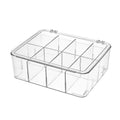 Clear Compartment Plastic Storage Box with Lid Multifunction Heavy Duty Transparent Storage Box