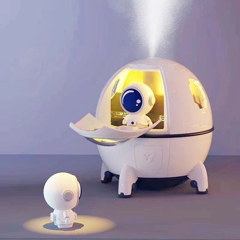 USB Electric Water Fragrance Diffuser Humidificador Astronaut Spaceship Aromatherapy Air Humidifier Purifier for Home Room