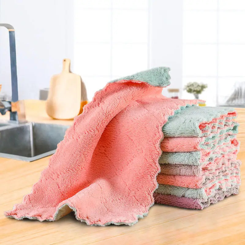 Microfiber Car Wash Towel Cleaning Cloth Kitchen Dish Towel