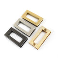 Meetee BF791 44*22.6mm New Fashion Leather Bag Hardware Accessories Zinc Alloy Screw Hole O-ring Square Buckle
