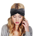 Winter Soft Warm Cotton Turban Yoga Bling Headbands Custom Headband Women Hairband With Rhinestone