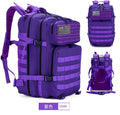 45L Large Tactical Backpack for Outdoor Hiking Waterproof Molle Breathable Design Black Color Zipper for Mountain Polyester