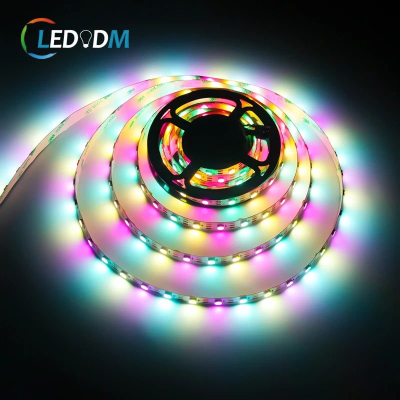 Holiday Decorate Outdoor Landscape Light SK6812 RGBW 60LEDs/m 5050SMD WS2812 Addressable Led Strip Light